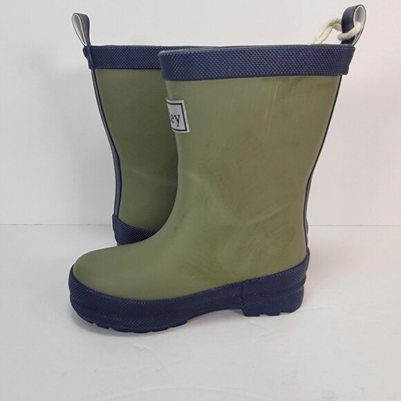 NWT Hatley Kids Classic Matte Rain Boots Green Size 7T - Picture 7 of 10